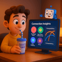 Business coach reviewing growth data