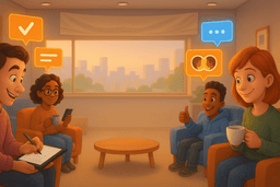 Community members gathering together