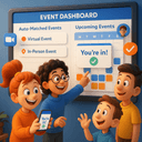 Event dashboard with calendar